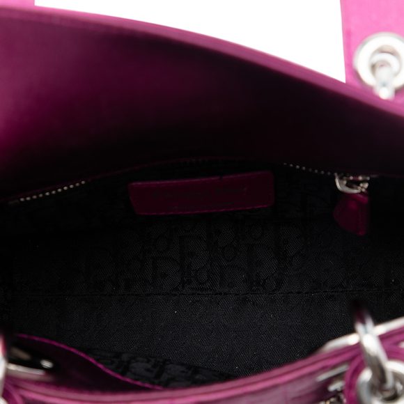 Pre-Loved Dior Mini Satin Cannage Lady Dior - Picture 4 of 8